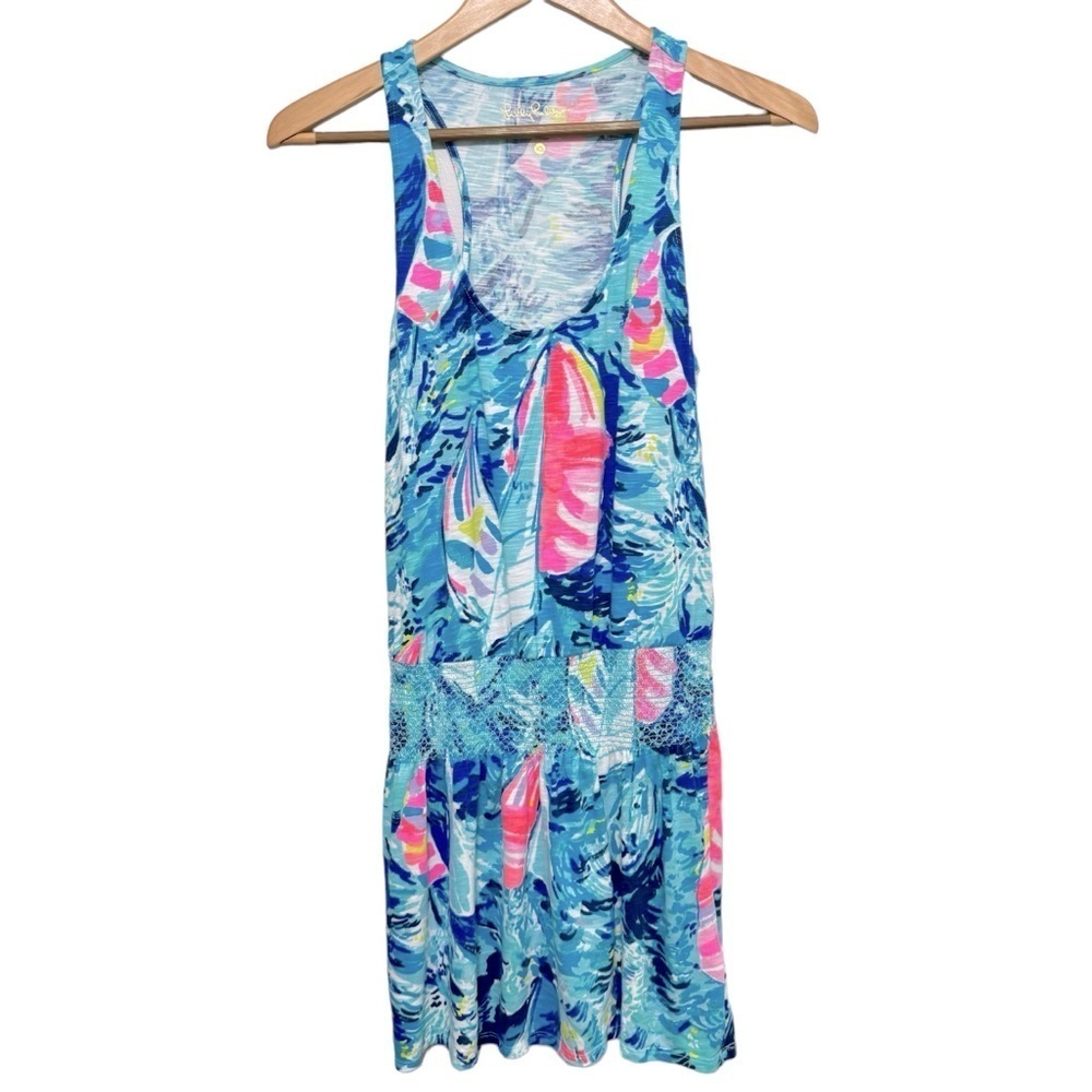 Lilly Pulitzer Tideline Dress Hey Bay Bay Sz XS - Picture 3 of 8